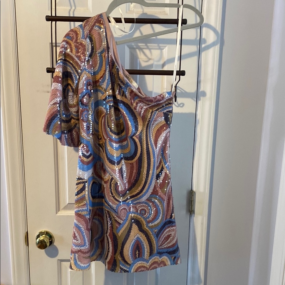 Ark & Co Multicolor Sequin Mini Dress